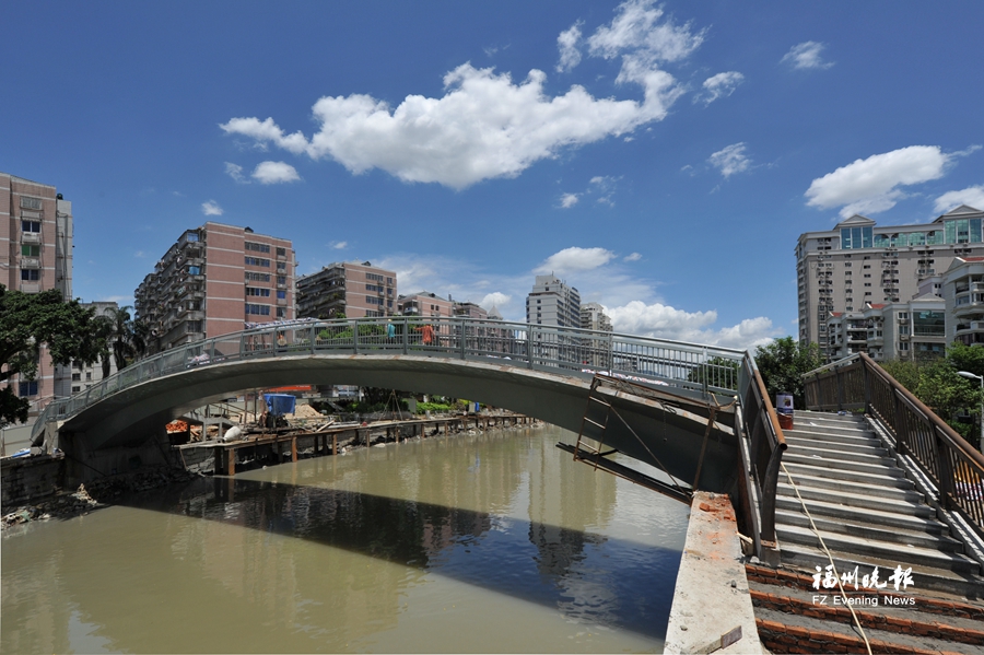 晋安河新湖塍桥月底前启用　有望解决汛期阻水问题