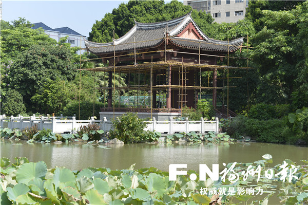茶亭公园迎整治提升 部分景点暂时封闭