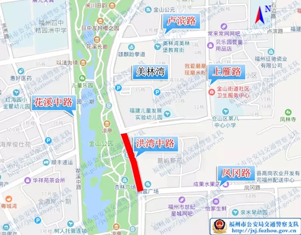 洪湾中路部分路段周六起禁行机动车