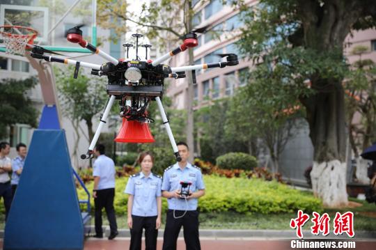 福建省首个无人机中队在厦门成立