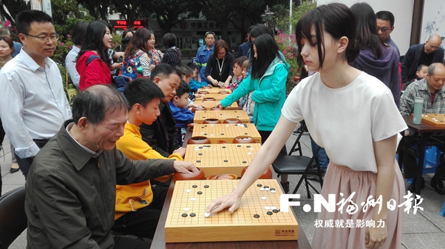 世界顶尖高手与福州棋手现场对弈