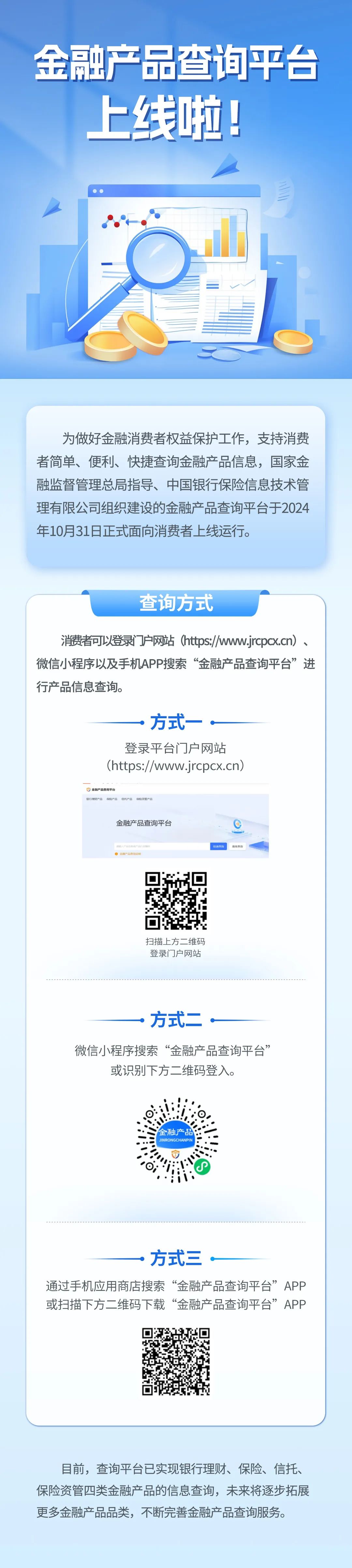 金融产品查询平台上线啦！