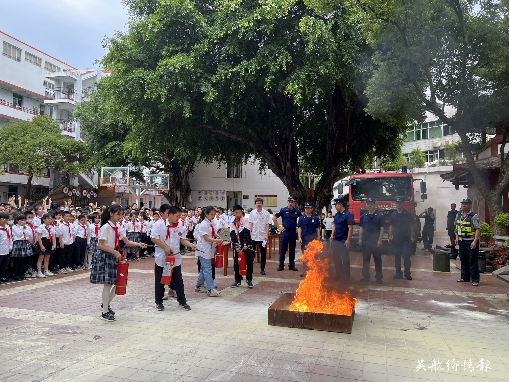 长乐师范附属小学开展“消防课堂进校园，安全知识润童心”消防安全教育主题活动