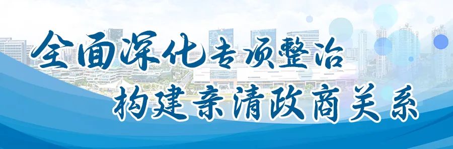 全面深化专项整治 构建亲清政商关系（四）