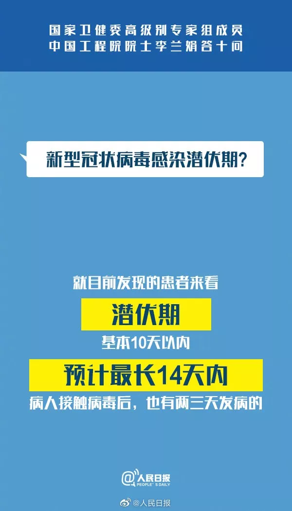 国家卫健委专家组成员李兰娟：新冠肺炎答疑10问