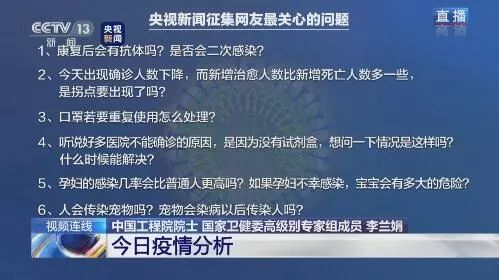 疫情比非典严重吗？人会传染宠物吗？李兰娟院士解答