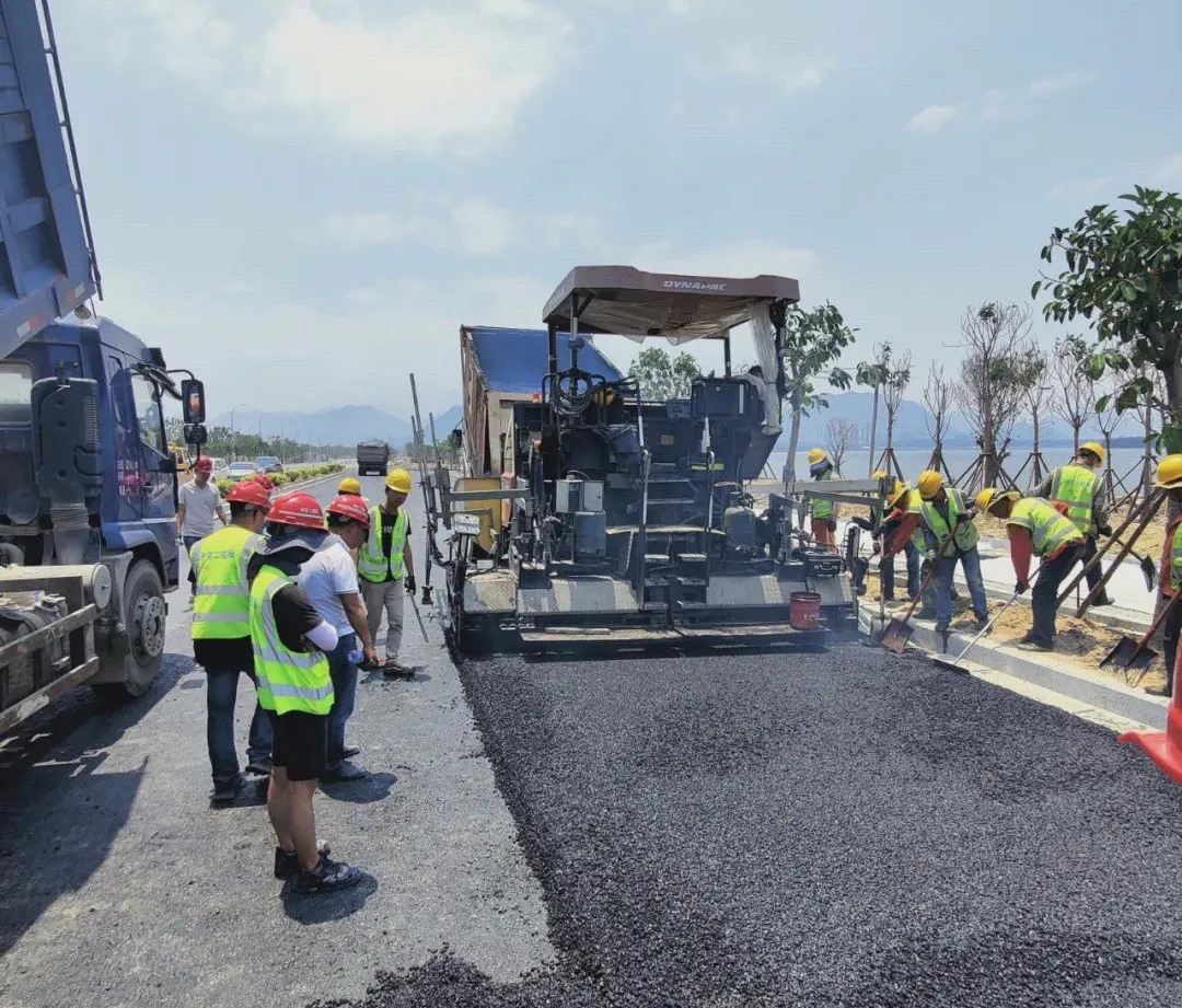 好消息！228国道长乐项目路面工程施工已进入收尾阶段