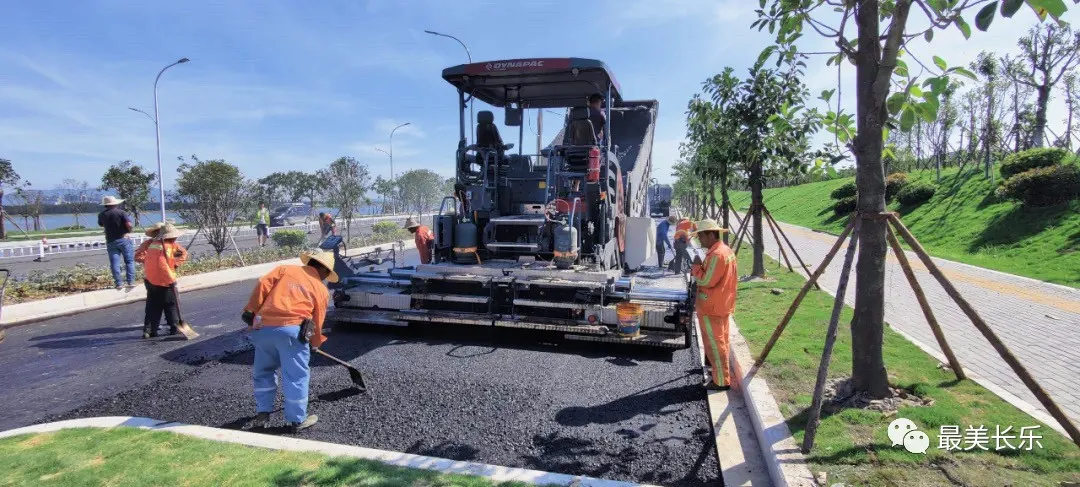 好消息！228国道长乐项目路面工程施工已进入收尾阶段