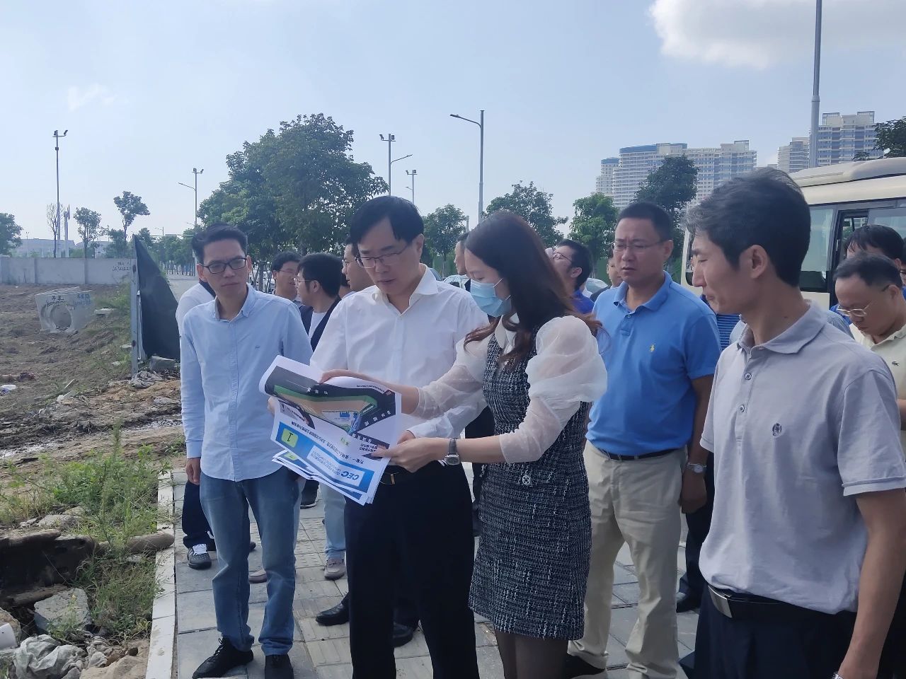 市领导赴滨海新城检查第三届数字中国建设峰会筹备工作
