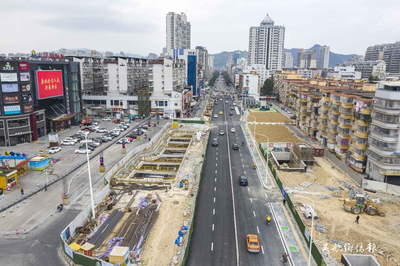 郑和中路北侧和爱心路主车道恢复通车