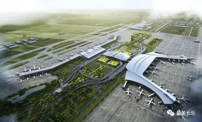 机场二期扩建工程建设全面铺开，新建航站楼主体施工下半年启动！