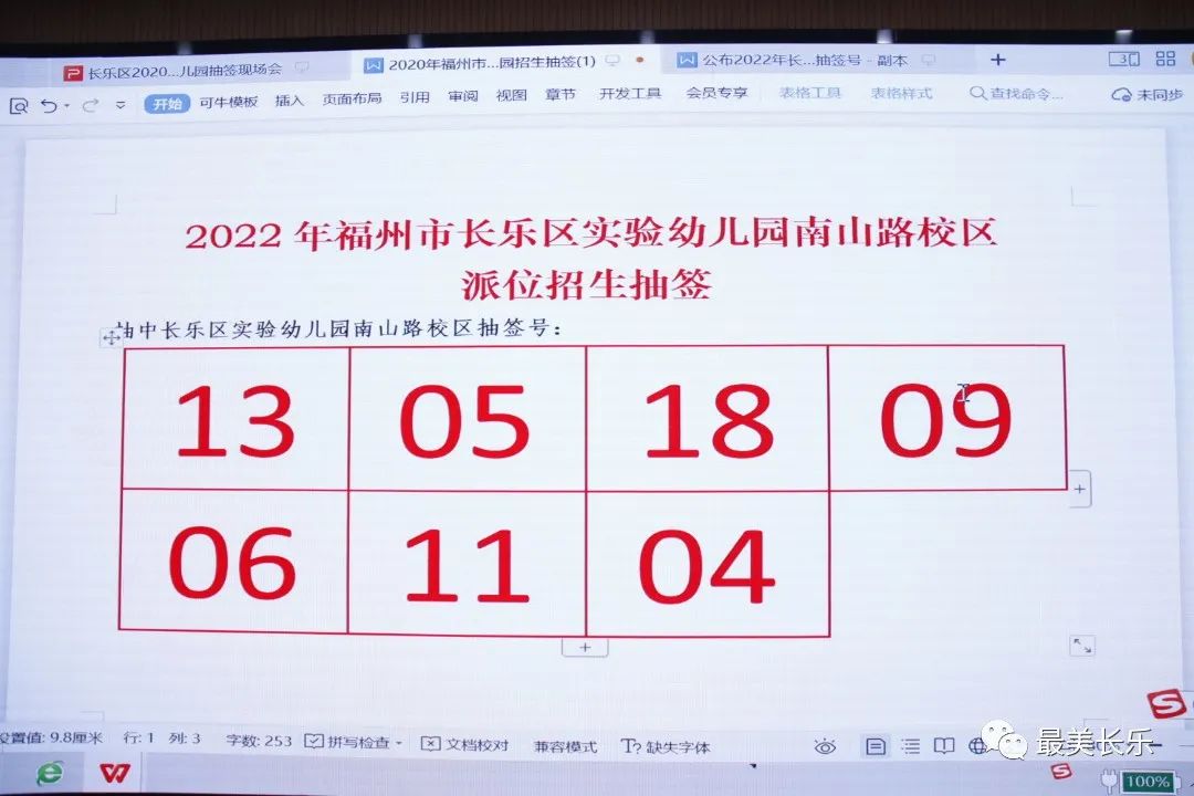速戳→长乐5所公办幼儿园派位抽签结果公布！