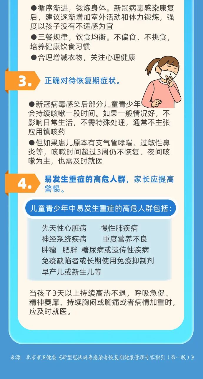 速收藏！重点人群恢复期健康指导来了！