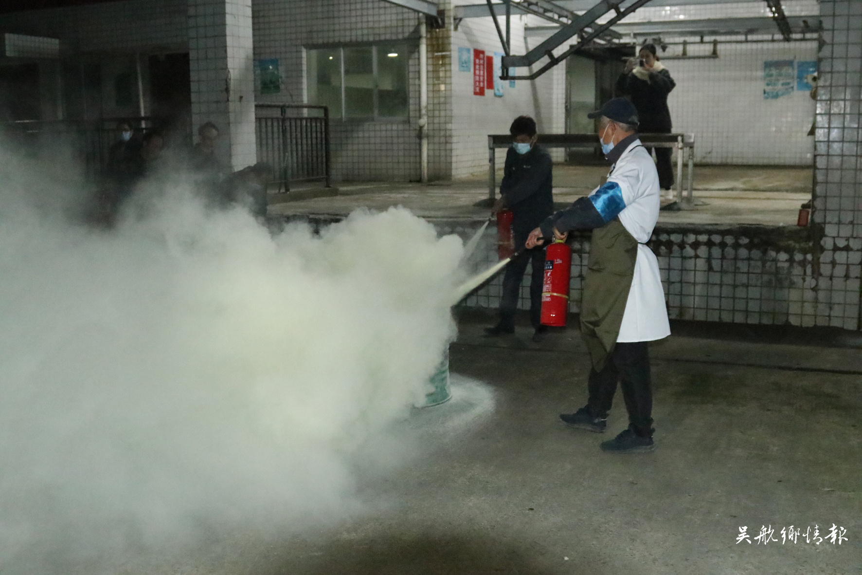 牲畜定点屠宰场秋冬消防安全演练举行