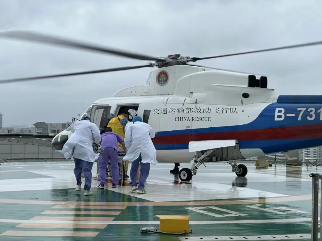 争分夺秒！长乐上演“空中120”跨海救援
