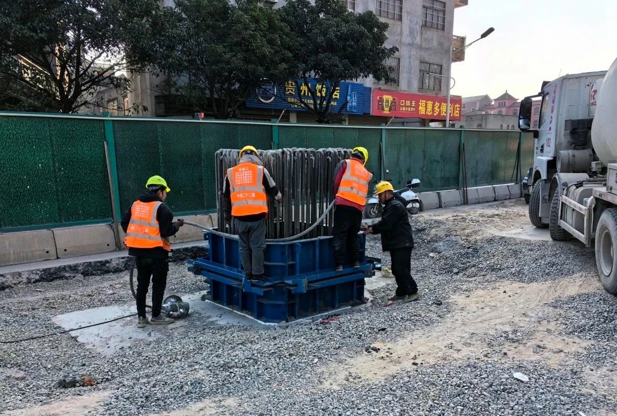 首件墩柱浇筑完成！长乐这条道路建设有新进展！