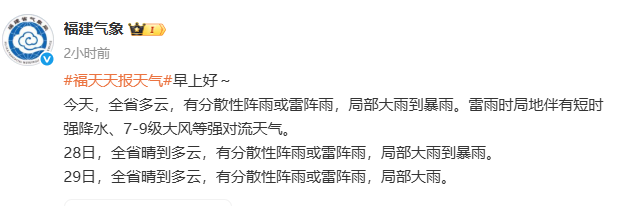 又有新台风？福州新区（长乐区）将不定时有雨！