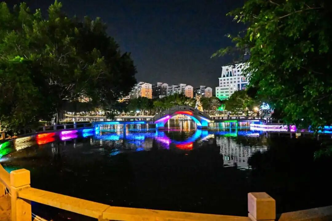 国庆必看！长山湖夜色升级