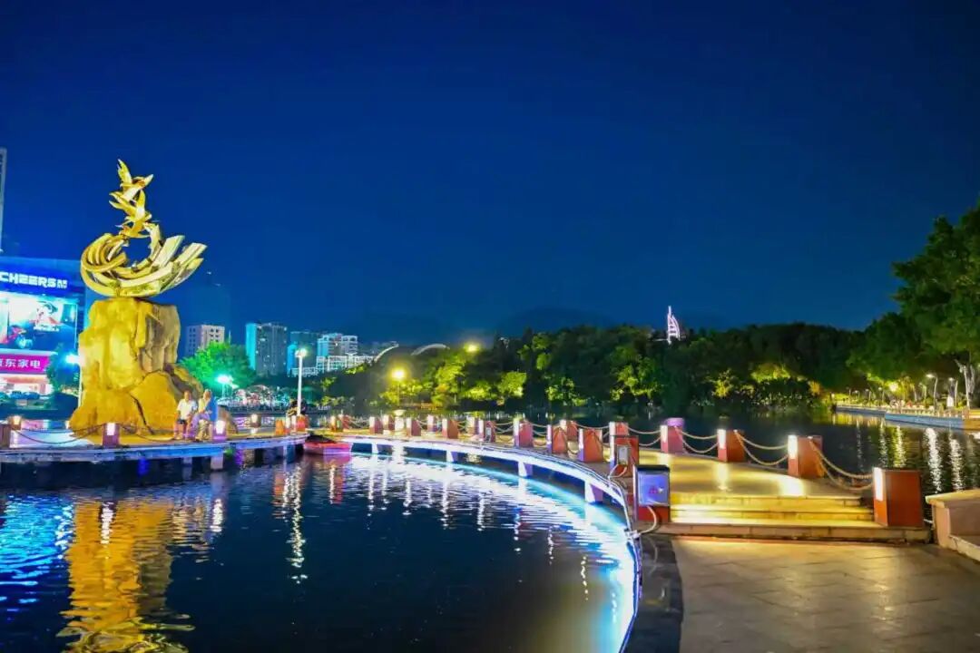 国庆必看！长山湖夜色升级