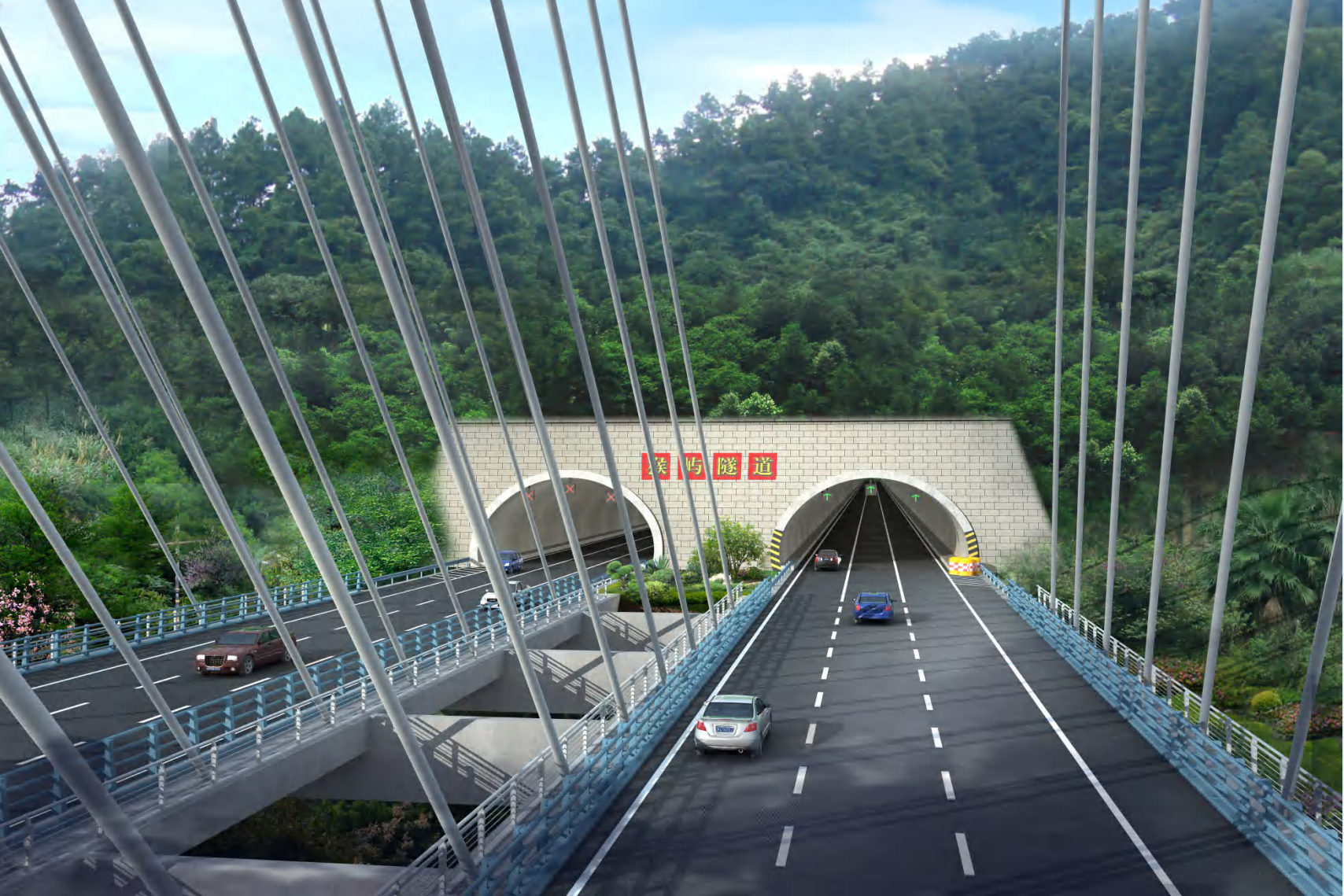 通车更近了!猴屿隧道左洞通了! 通车更近了!猴屿隧道左洞通了!