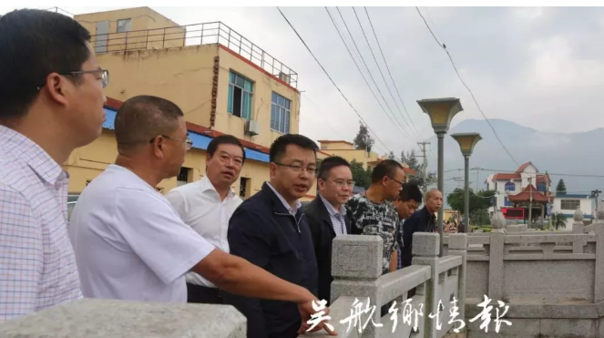 区领导林建国,黄雨涛参加调研.许南吉一行先后调研了潭头镇文溪村和